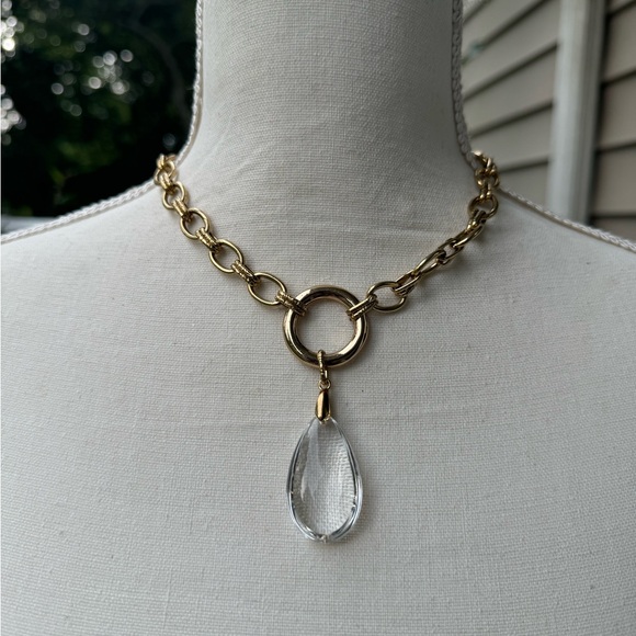 MIKE GOLD STATEMENT NECKLACE - Picture 3 of 7